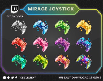 Joystick bit badges | Twitch badges, Twitch sub badges, bit badges Joystick, gaming bit badges, game bit badges, Joystick sub badges