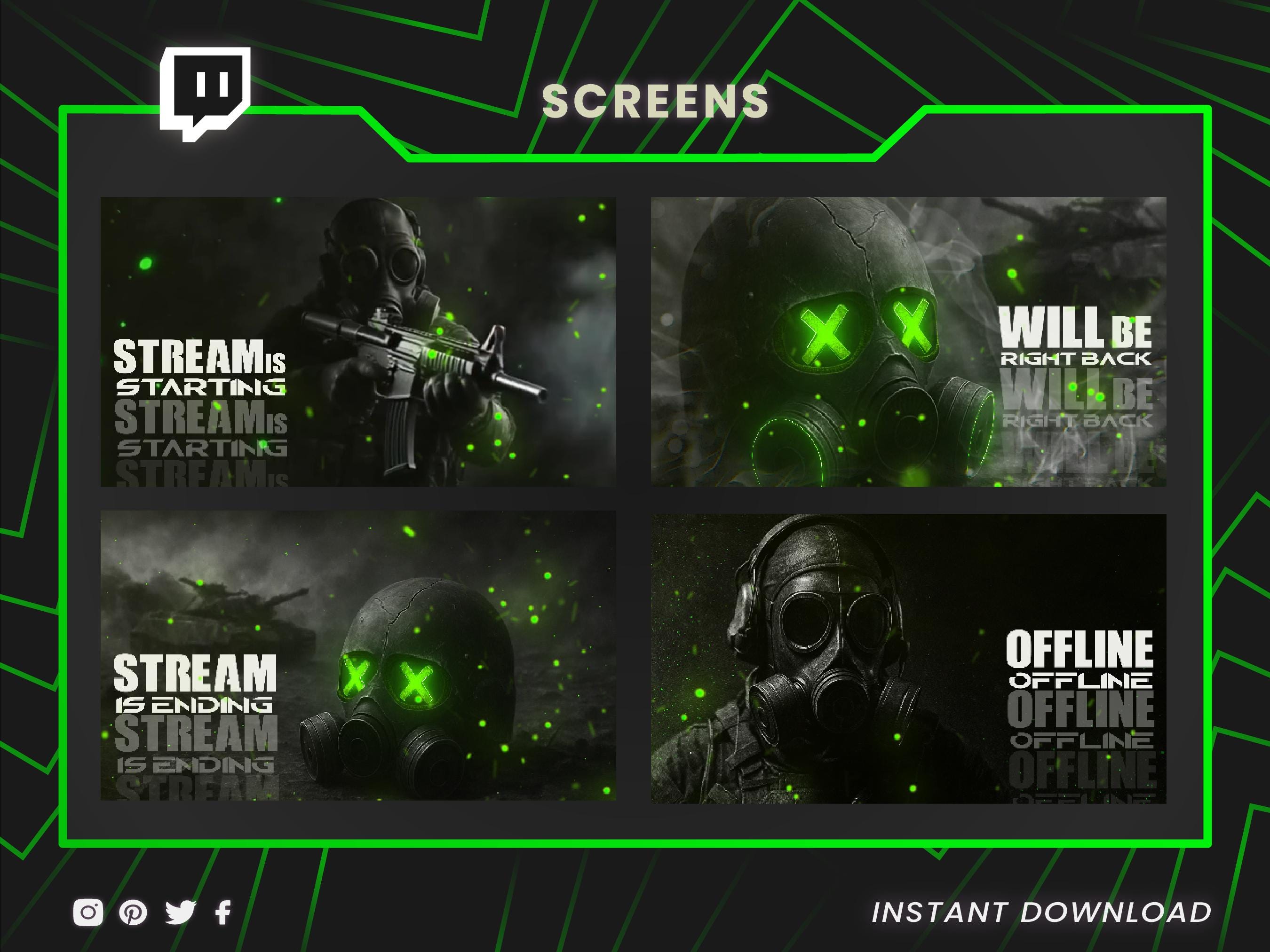 Animated Shooter Stream Overlay Pack, FPS Overlay for Twitch - Etsy