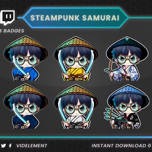 Samurai sub badge, twitch sub badges, twitch badges, sub badges twitch, badges twitch, twitch bit badge, ninja sub badges, geisha sub badge