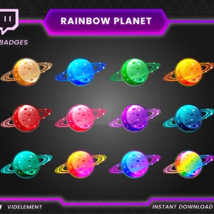 Twitch bit badges, Planet bit badges, Twitch planet badges, Twitch sub badges, Space bit badges, Galaxy bit badges, Astronomy bit badges