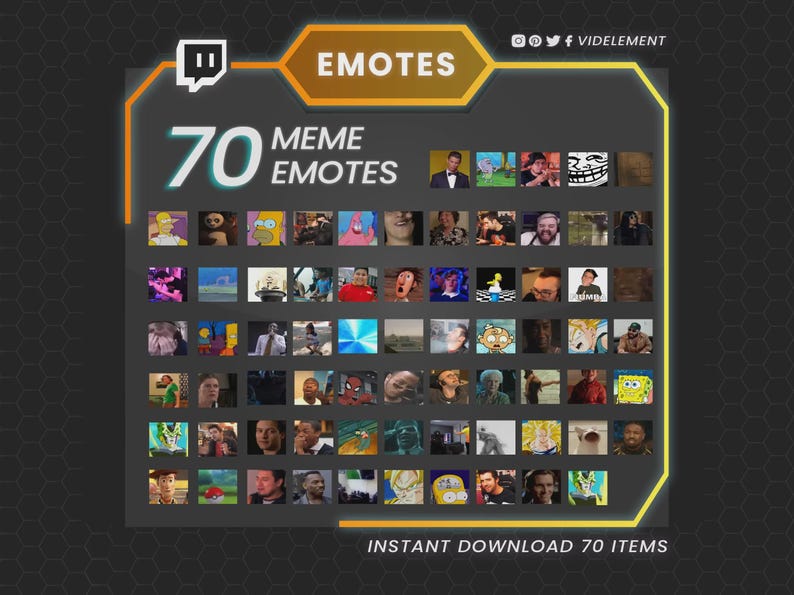 Phoenix Stream Bundle | Animated Overlays, Animated Emotes, Twitch ...