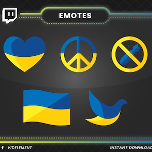 War and peace emote | no war emote | ukrainian emote | twitch emotes | discord emotes | emote pack | streamer emotes | subscriber emotes