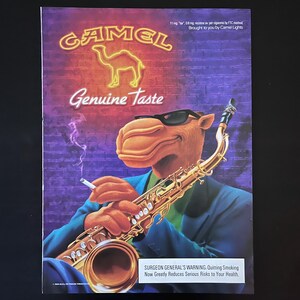 1994 Camel Genuine Taste 90's Memorabilia Vintage Magazine Ad