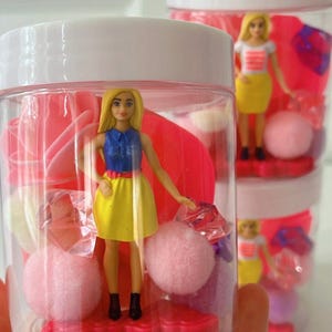 Barbie Play Dough Jars