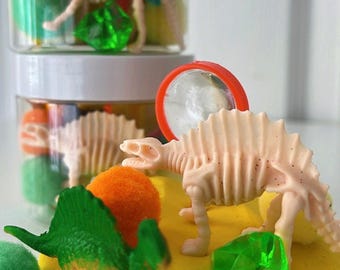 Dinosaur Play Dough Jars