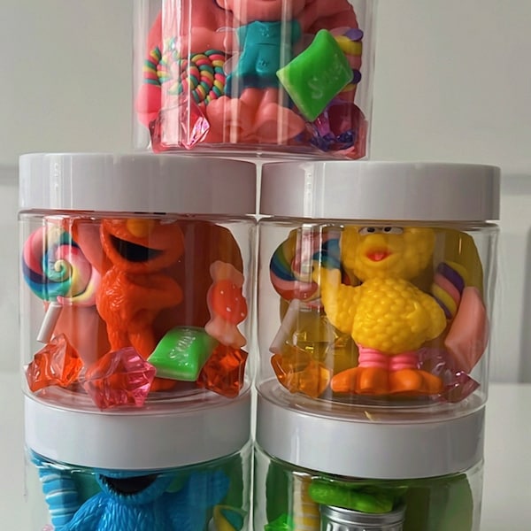 Sesame Street Party Favor Play Dough Jars