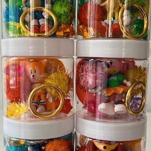 Sonic Party Favor Play Dough Jars