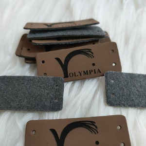 Custom Faux Leather Tags for Handmade Items, Clothing Tags, Bag Tags, Quilting Tags