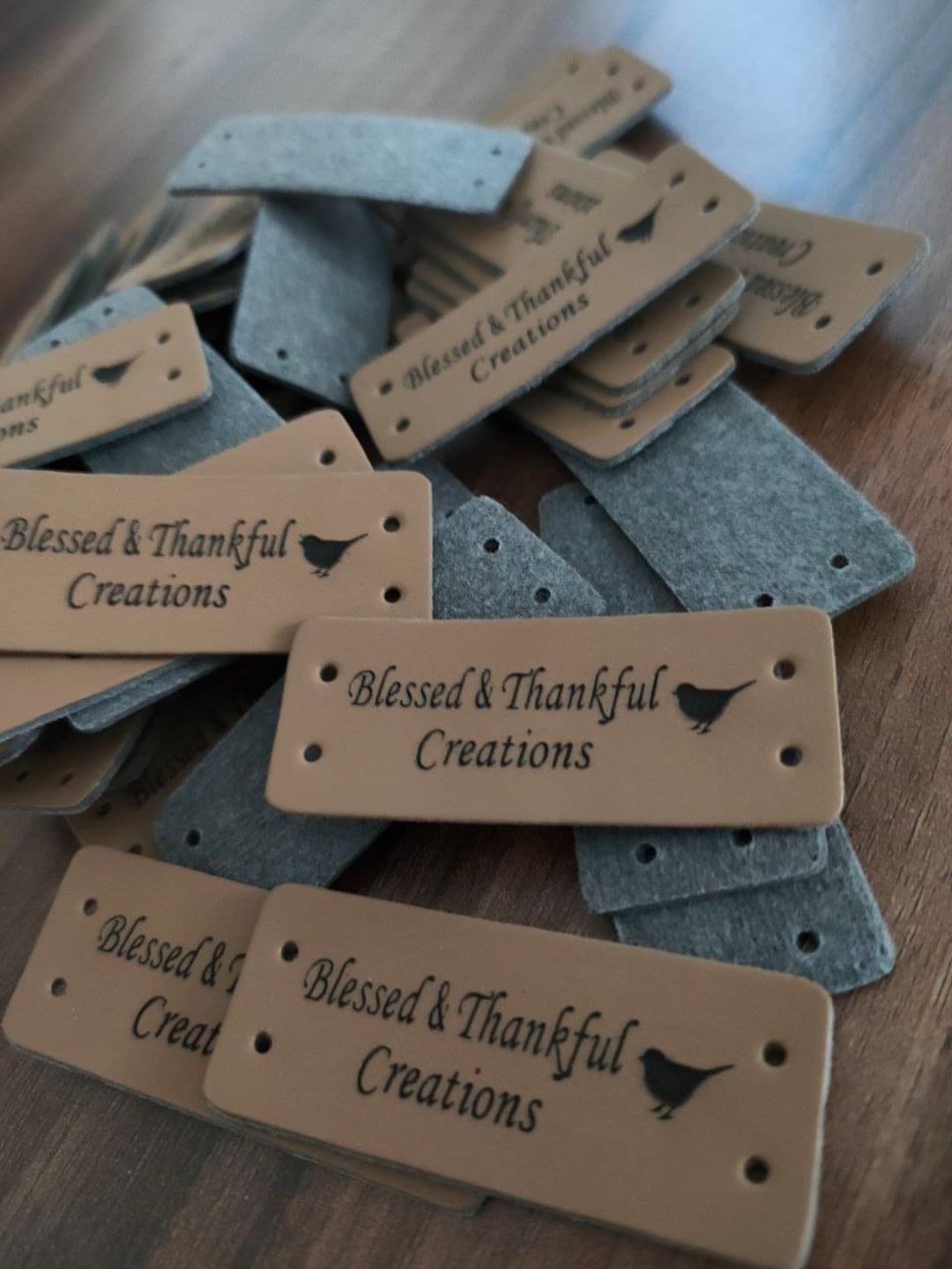 Custom Faux Leather Tags for Handmade Items, Clothing Tags, Bag Tags
