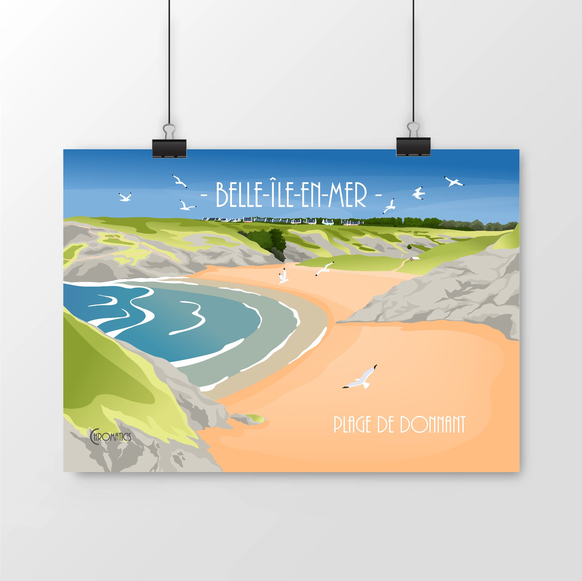 Affiche Plage de Donnant