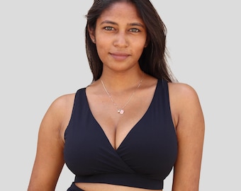 Omkeerbare yoga-sportbeha-bralette - vierkante en driehoekige halslijnen