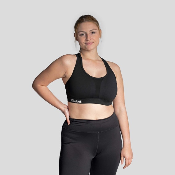 Buy Padded Sports Bra Running Gym Yoga Workout Exercise Top Non-removable  Cups Medium Support Racerback Wireless Online in India 