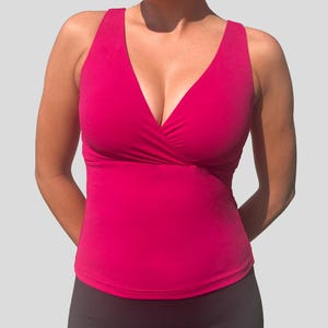 shelf bra tank for large bust