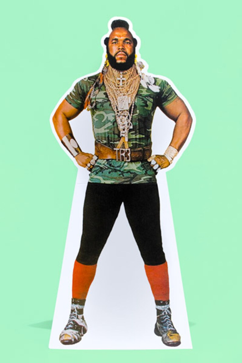 80s Party Decorations, Table Top Cutouts Stand Ups, 80s Stars, 42.5cm