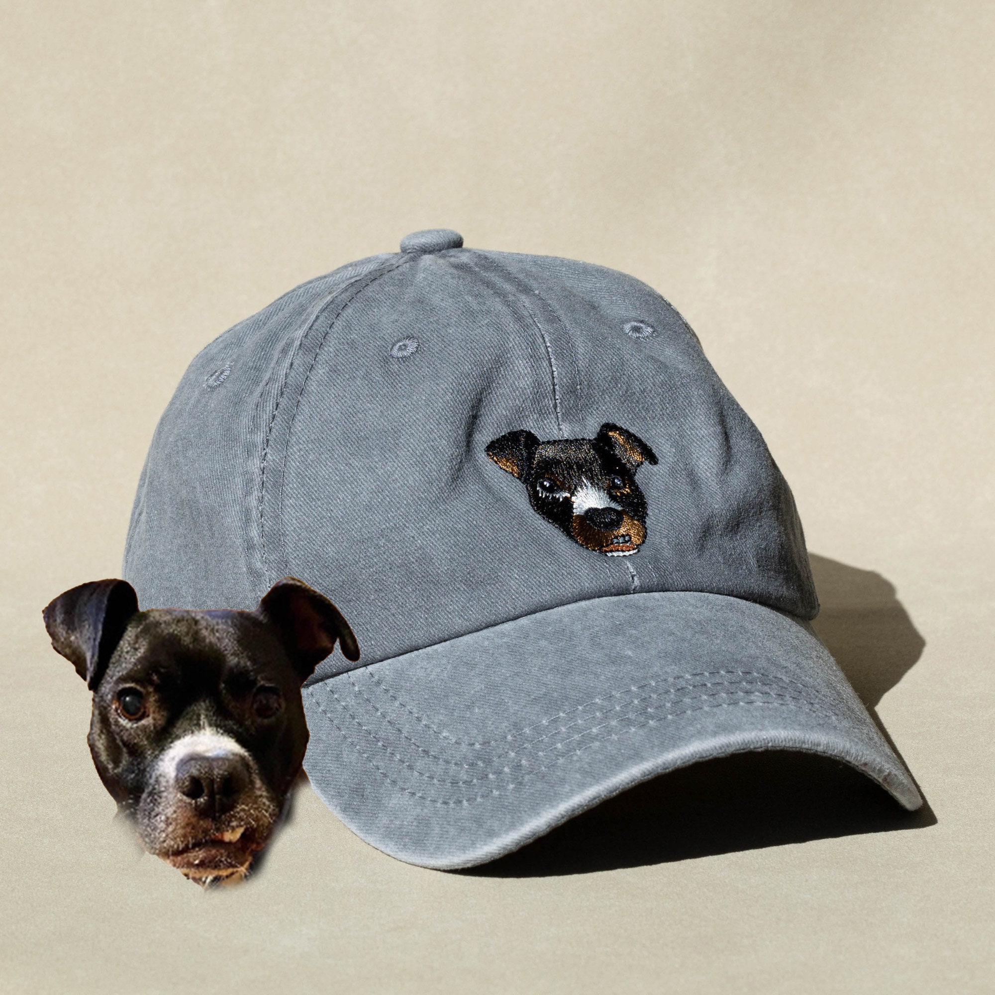 Hat with dog on clearance it