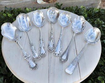 Ornate Vintage Sugar Spoons (Sold Individually)