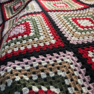 Crochet blanket large King Afghan custom knit vintage bedding couch boho retro handmade modern crochet spread quilt throw blanket for sale