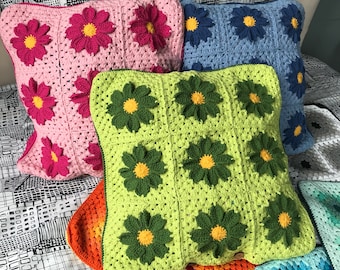 Lots of 20 crochet pillowcases unique crochet cotton toss cushions