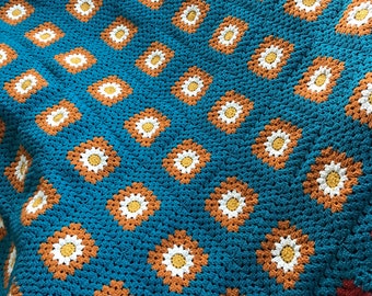 Crochet thick blanket King Afghan custom knit vintage luxury bedding couch retro handmade modern crochet spread quilt throw blanket for sale