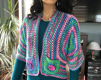 Crochet Half Jacket - Etsy