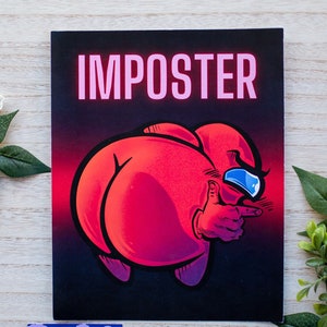 Videojuego GENIAL SUSSY IMPOSTER, obra de arte coloreada, impresión de 8" 10" / astronauta espacial impostor sus fanart Impresión digital, arte de fan, regalo perfecto