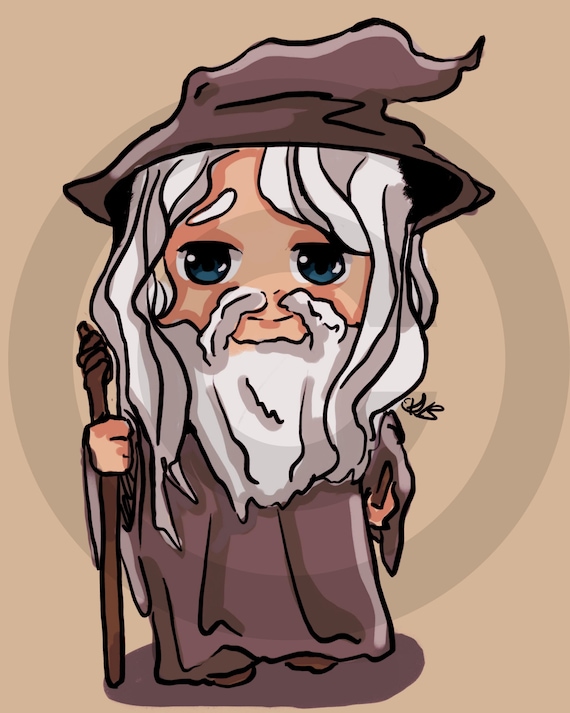 In The Lord of the Rings trilogy Gandalf is wearing one of the three rings  that Sauron gave to elves. Due to its properties, it becomes visible only  when One ring is