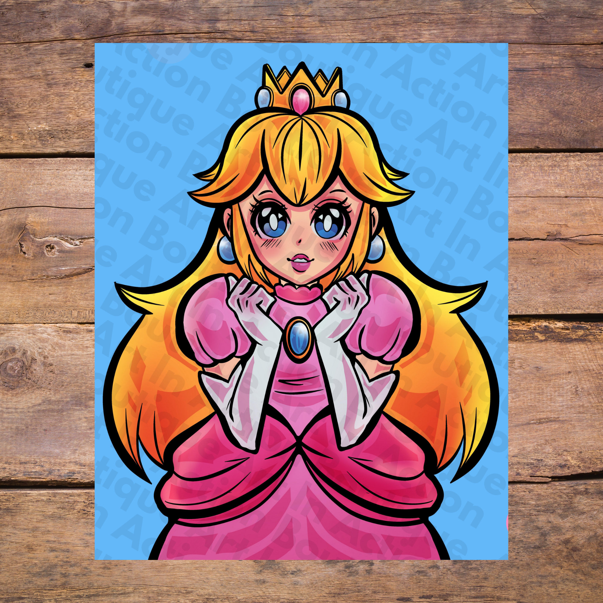 Princess Peach And Mario Fan Art