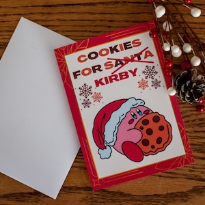 Cookies Fan Art Weihnachtskarte | Weihnachtskarte| süße nerdige kawaii Karte Einzigartige Karten