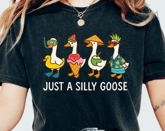 Chemise Comfort Colors Silly Goose : t-shirt graphique amusant