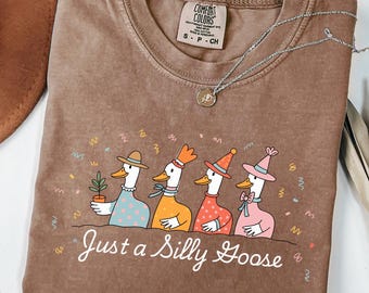Chemise Comfort Colors Silly Goose : t-shirt graphique amusant