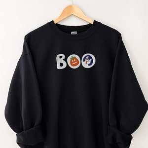 Halloween Cookies Boo Season Embroidered Sweatshirt - Etsy