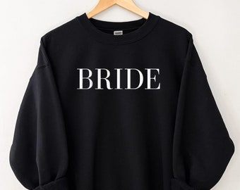 Embroidered Bride Crewneck Sweatshirt: Bachelorette Gift