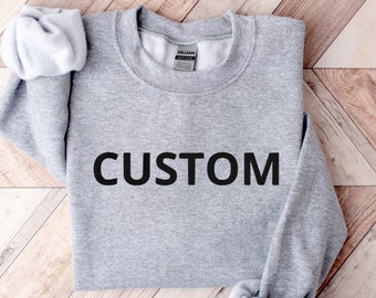 Custom Embroidered Sweatshirt, Personalized Gift, Mom, Dad, Best Friend Sweatshirt, Matching Crewneck, Grandpa, Boyfriend, Christmas Gift