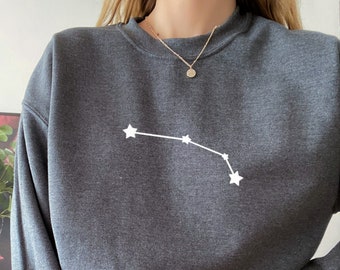 Sudadera bordada con la constelación de Aries: regalo de astrología del zodíaco