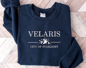 Embroidered Velaris Sweatshirt, ACOTAR Sweater, A Court of Thorns and Roses Shirt, ACOMAF Sweater, A Court of Mist and Fury Sweatshirt, Rhys