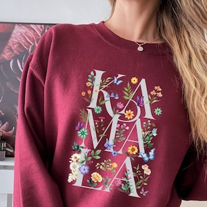 Botanical Kamala Shirt, Kamala Harris Voting 2024 Presidential Election Sweatshirt, Artsy Floral Politics, Vote for Kamala, Madam President