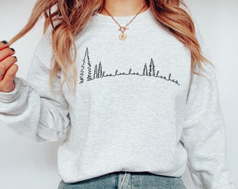 Embroidered "Hoa Hoa Hoa" Crewneck, Twilight Inspired Sweatshirt