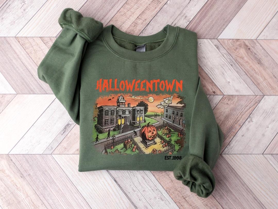 USA製　ビンテージスウェット　重ね襟　ハロウィン　レトロデザイン　裏起毛 トレーナー スウェット 裏起毛アソートカラフルロゴ刺繍スウェット