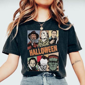 Retro Horror Movie Halloween T-Shirt: Spooky Season Tee