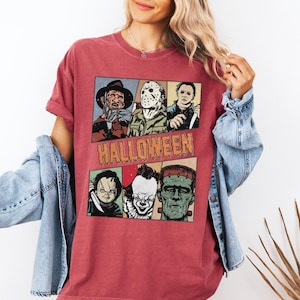 Retro Horror Movie Halloween T-Shirt: Spooky Season Tee