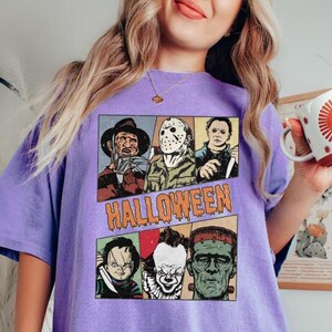 Retro Horror Movie Halloween T-Shirt: Spooky Season Tee