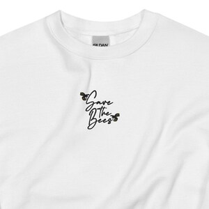 Save the Bees Embroidered Sweatshirt | Nature vintage bees sweatshirt