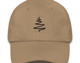 Natural Tree Dad Hat | Embroidered Simple Tree Hat