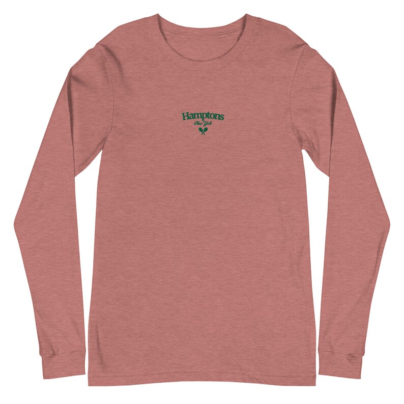 Hampton's New York Embroidered Shirt | Tennis Country Club Old Money Aesthetic Shirt