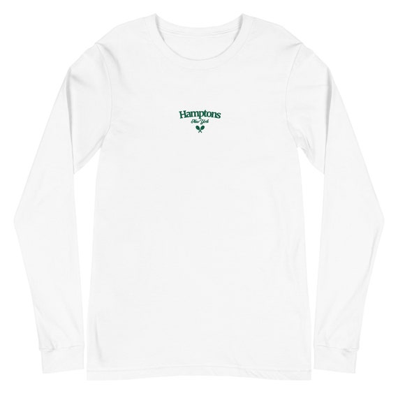 Hampton's New York Embroidered Shirt | Tennis Country Club Old Money Aesthetic Shirt