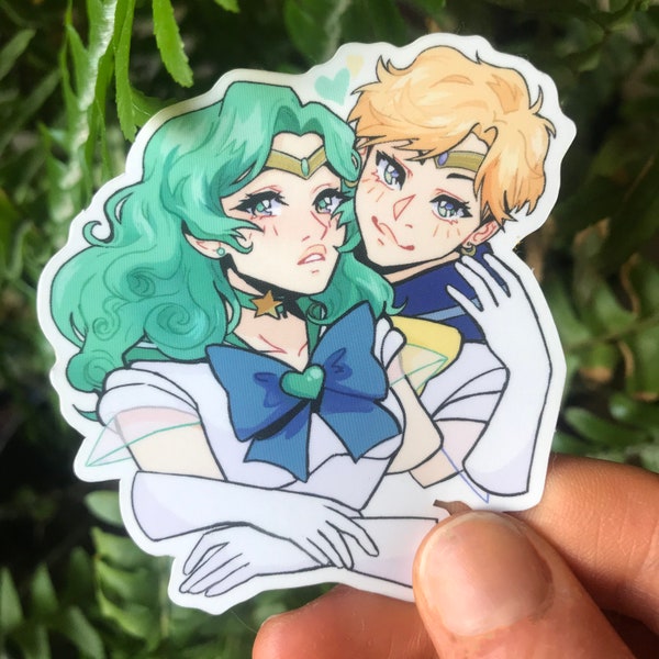 Sailor Moon - Neptune + Uranus Vinyl Sticker