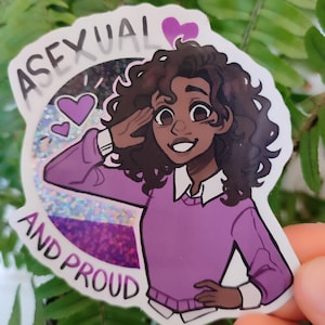 Asexual and Proud! Vinyl Sticker