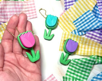 3D Printed Tulip Clicker Fidget Toy | Flower Sensory Gift