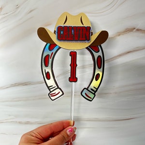 Western Cake Topper | Cowboy Cake Topper | Western Birthday Party Decorations | Rodeo Cake Decorations | Cowboy Birthday Decoration