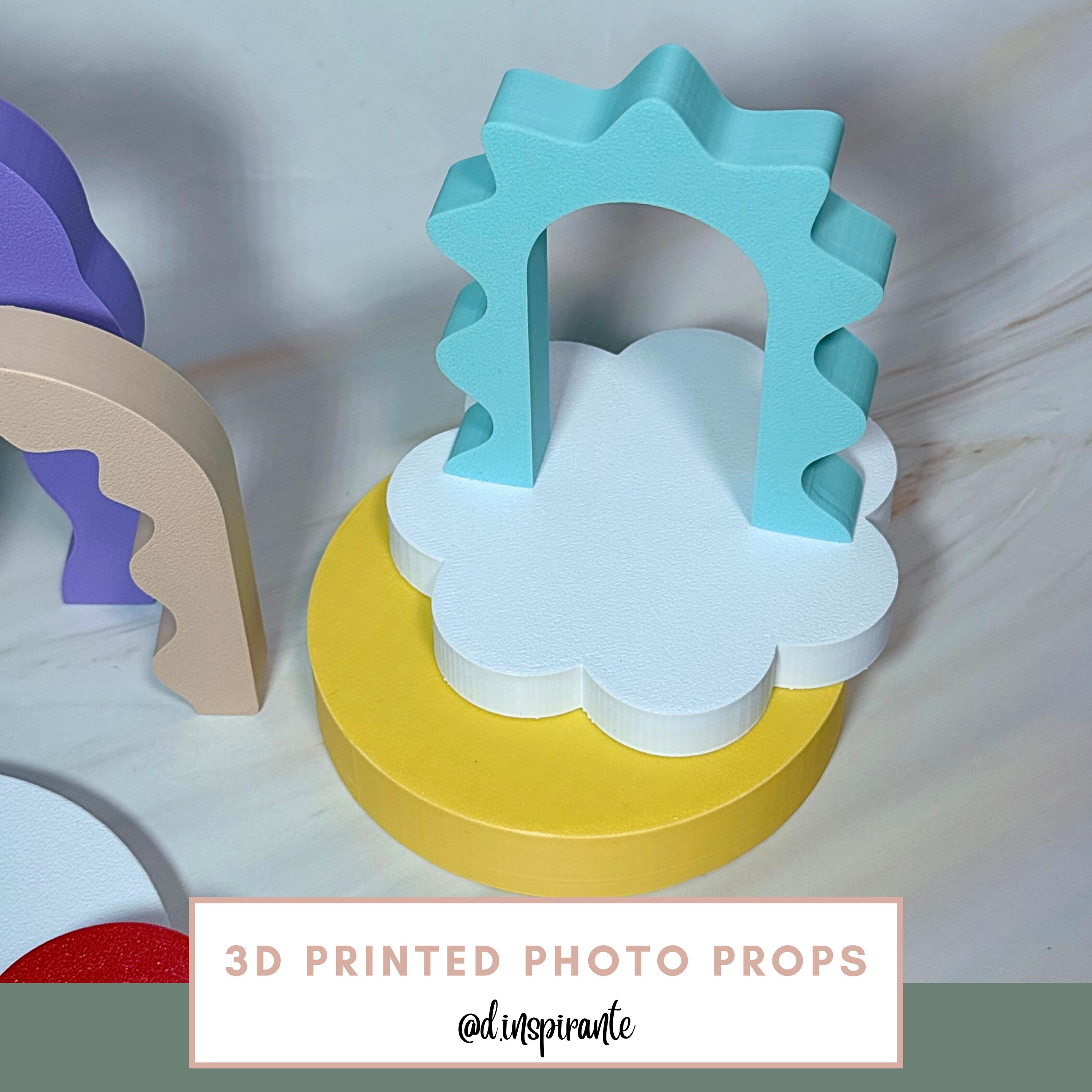 3D Printed Photo Prop for Product Photography | Colorful Display Accent ...